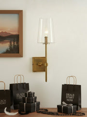 Derlina Clear Glass Sconce - Elegant Single To Triple Vanity Sconce